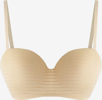 Trendyol Бандо Бюстгальтер в Бежевый: спереди