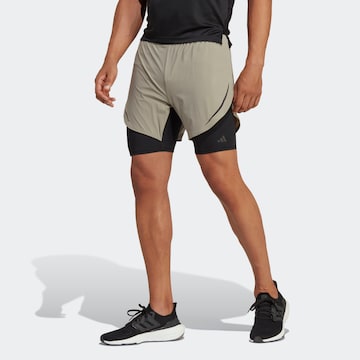 ADIDAS PERFORMANCE Slimfit Sportsbukser 'Heat.Rdy Hiit 2-In-1 ' i sort: forside