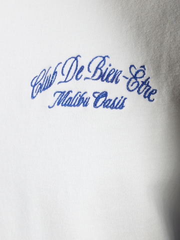 T-Shirt 'WELLNESS DESTINATIONS' Abercrombie & Fitch en blanc