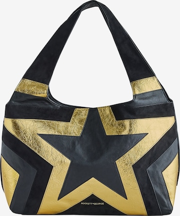 Rockett St George Schultertasche in Schwarz: Vorderseite