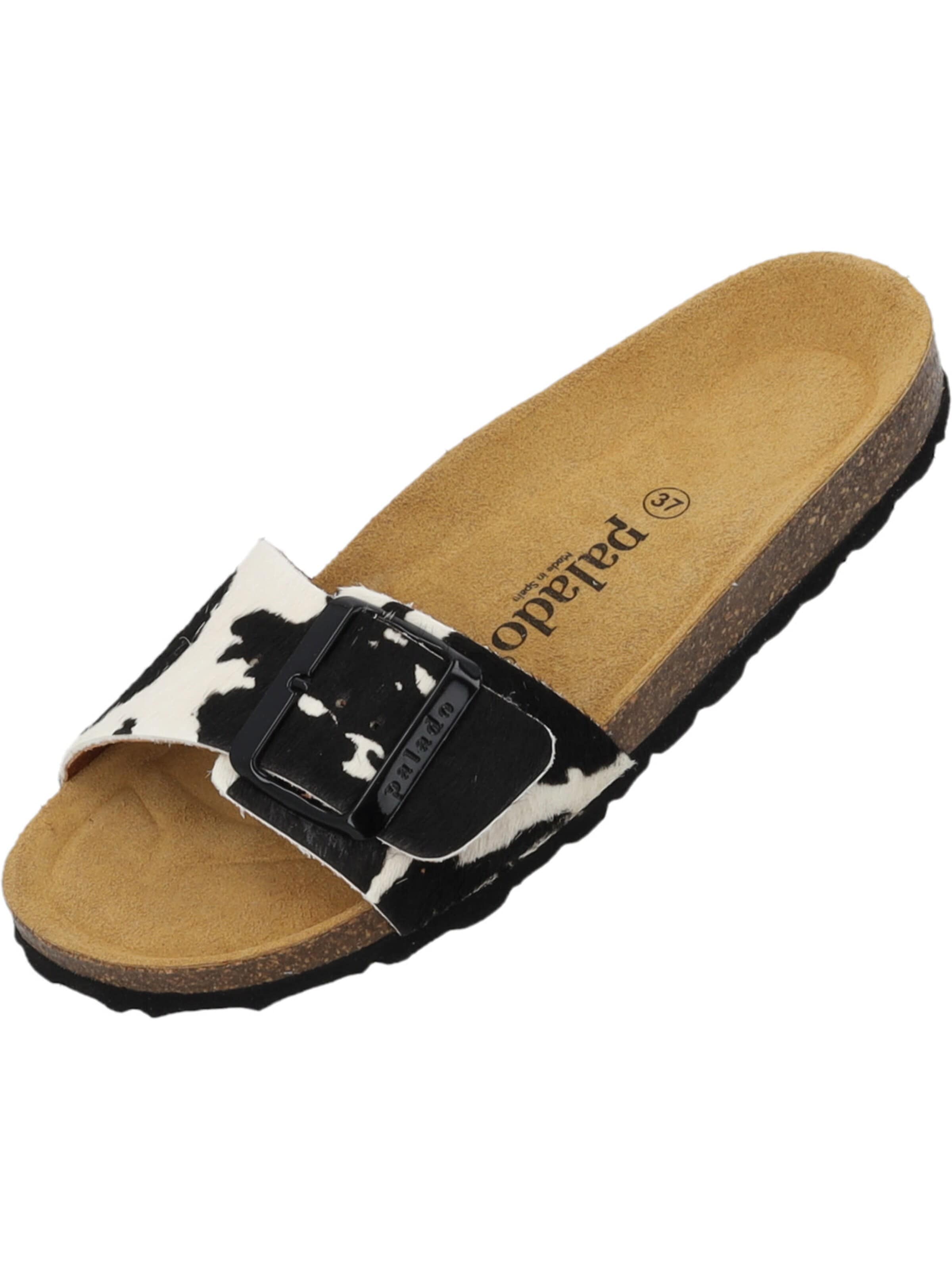 Palado Pantolette 'Malta'‌‌‌ in Schwarz: Vorderseite