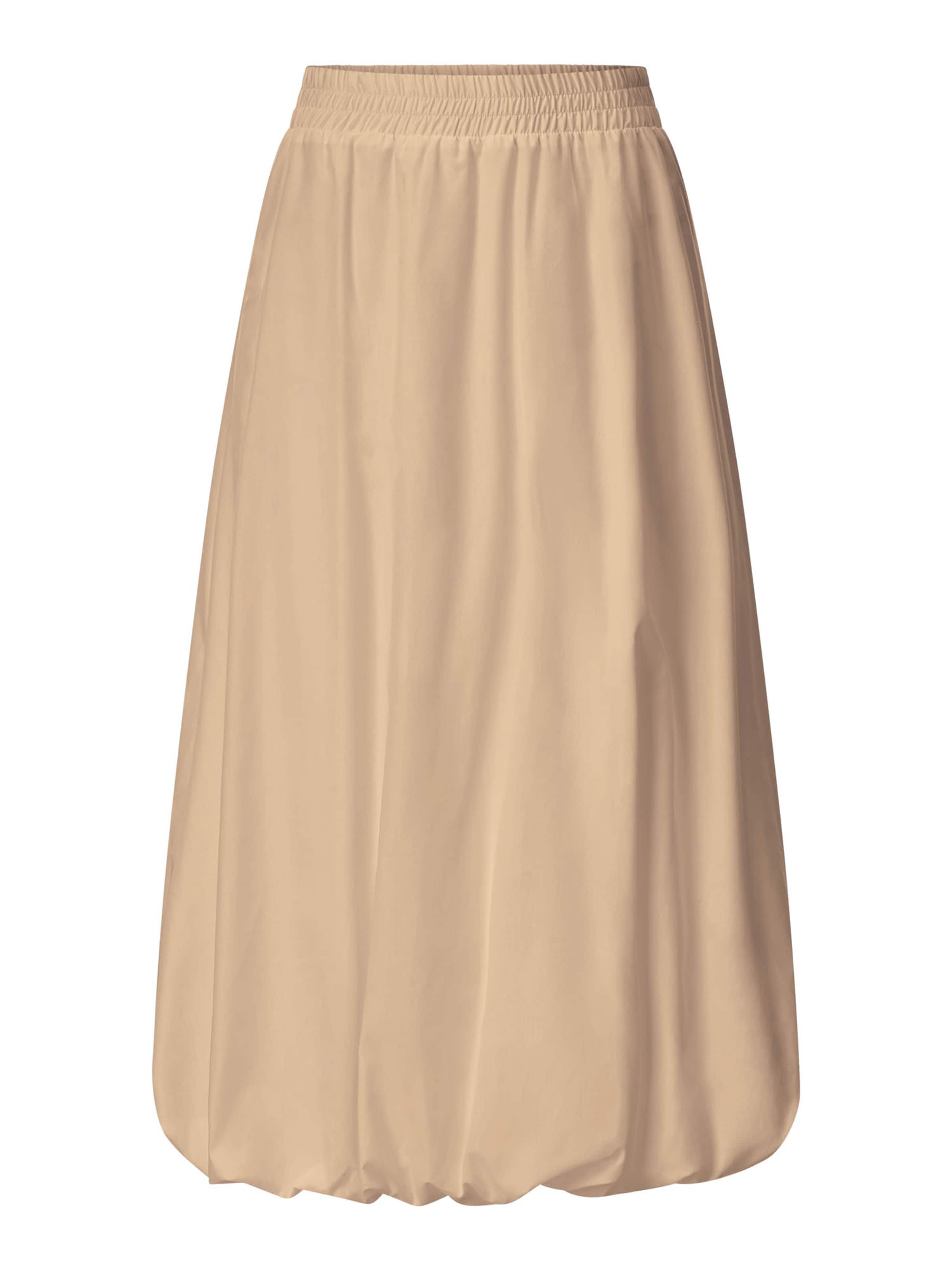 Rich & Royal Midirock in Beige: Vorderseite