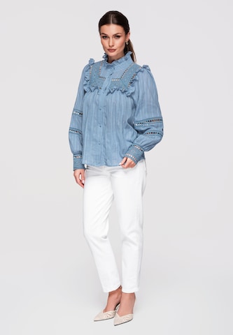 Ombre Blouse in Blue