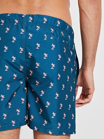 Shiwi Zwemshorts 'Palmtree' in Blauw