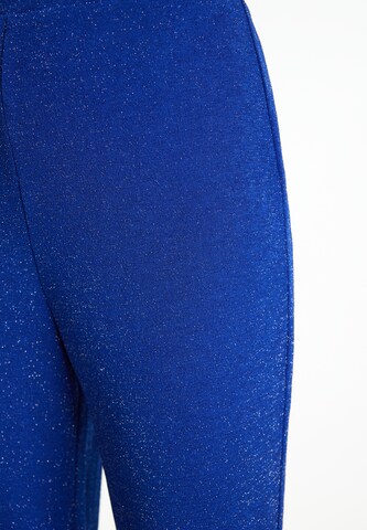 Flared Pantaloni di faina in blu