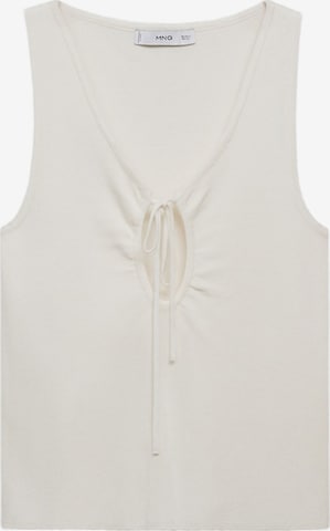 Top in maglia 'FORAT' di MANGO in beige: frontale