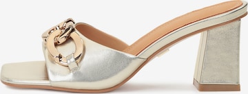 Kazar Mules in Gold: front