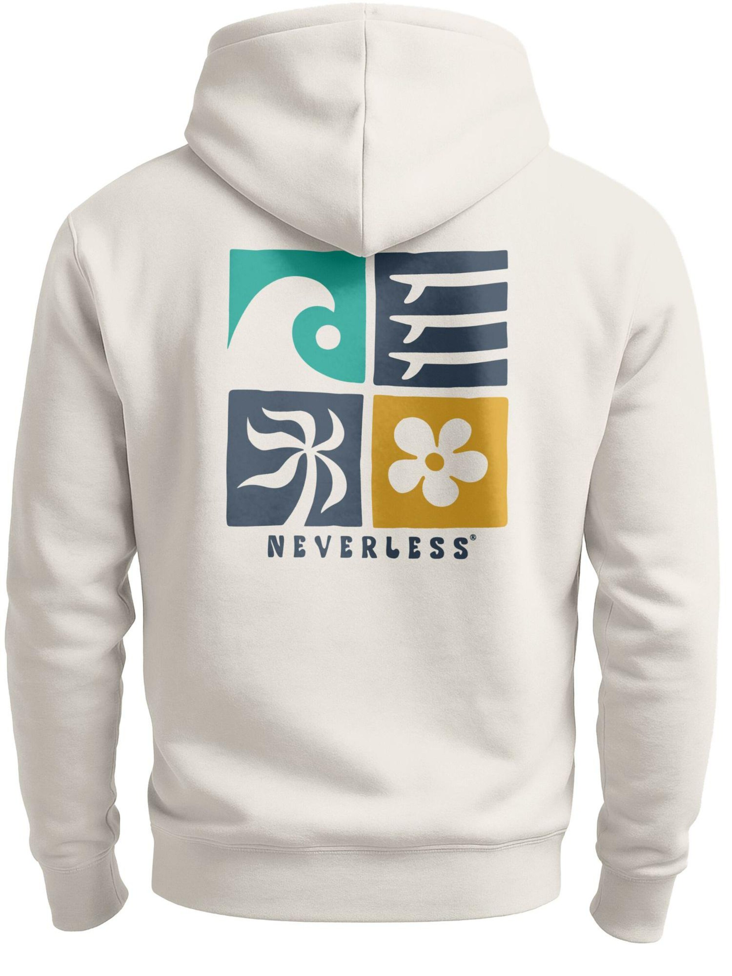 Neverless Sweatshirt 'California Surf' in Beige
