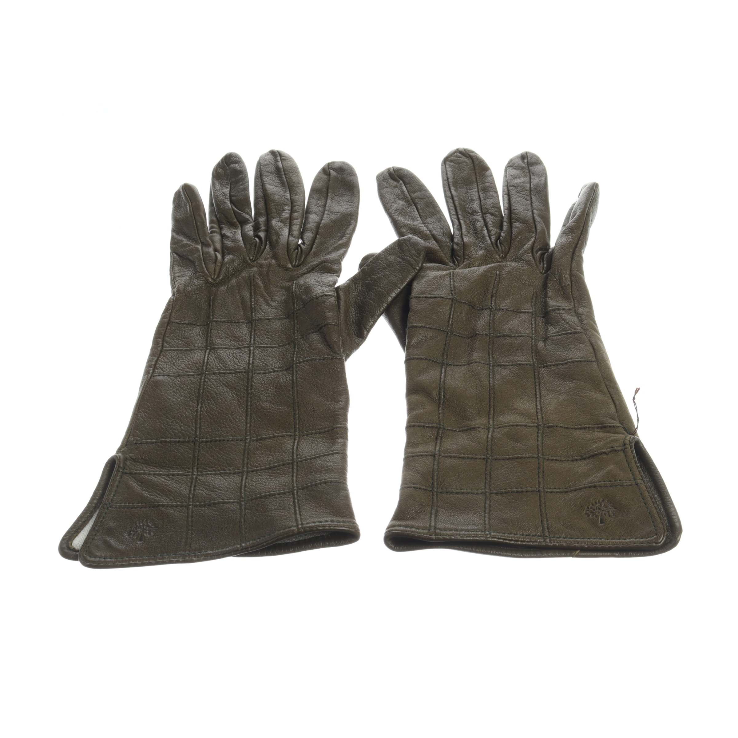 Mulberry Handschuhe M in Grün: Vorderseite