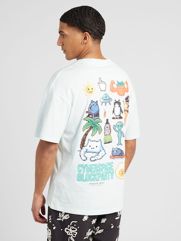 T-Shirt 'CYBERSPACE' JACK & JONES en bleu : devant