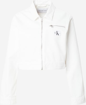 Regular Veste mi-saison Calvin Klein Jeans en blanc : devant