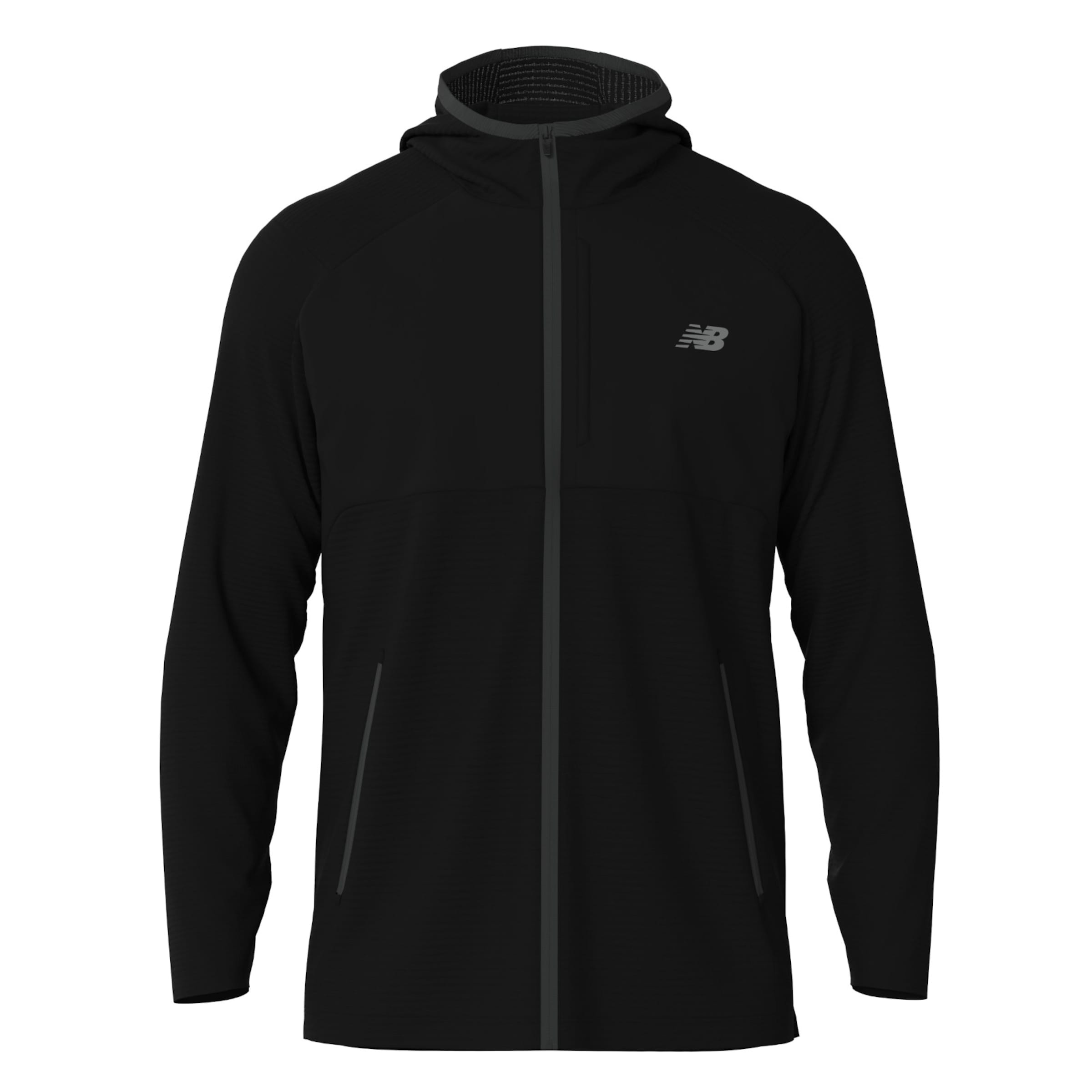 new balance Trainingsjacke in Schwarz: Vorderseite