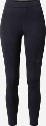 Pantaloni sport 'Run Icons ' de la ADIDAS SPORTSWEAR pe negru: față