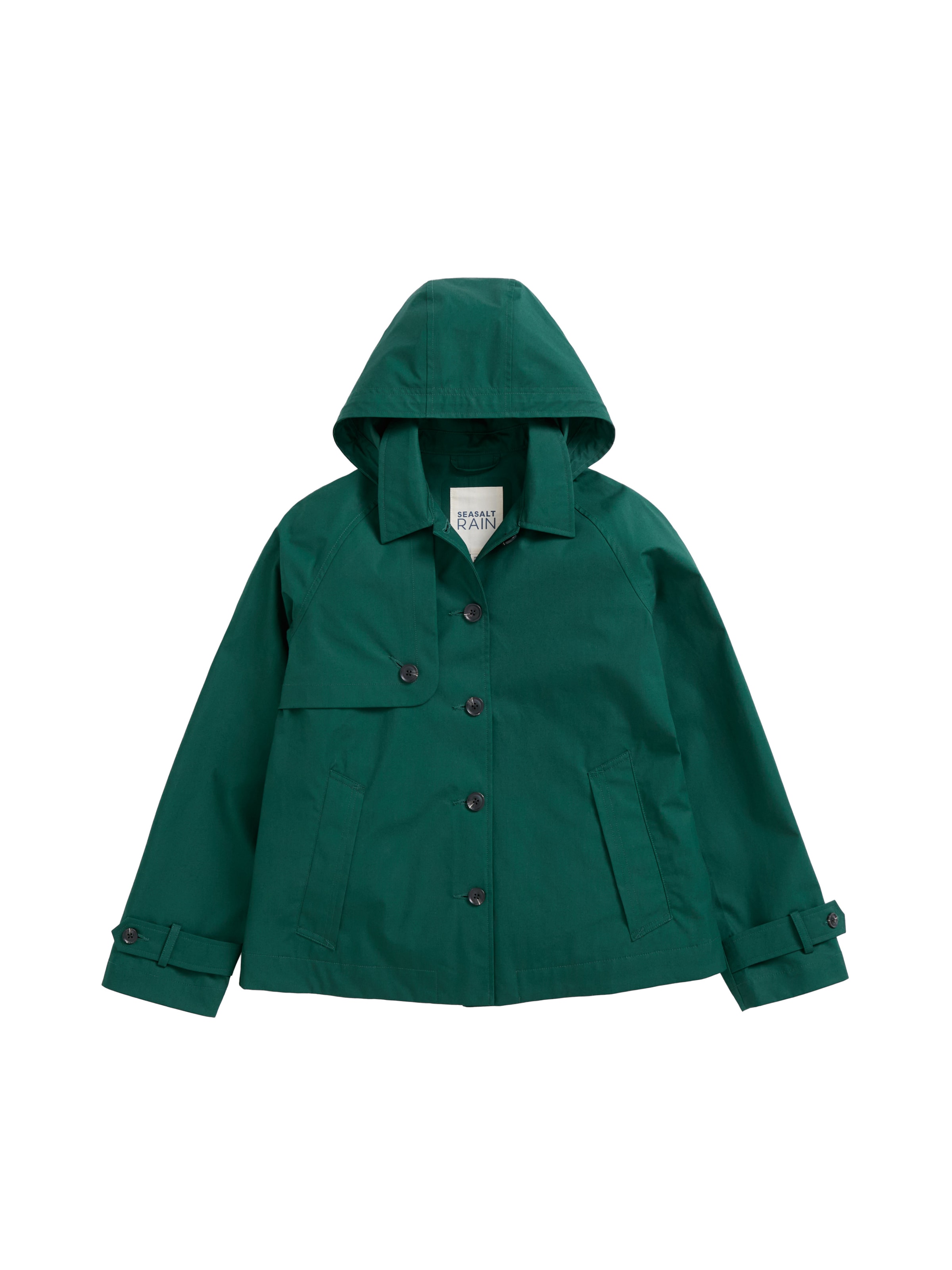 Seasalt Cornwall Between-Season Jacket 'Neap Tide' in Green: front