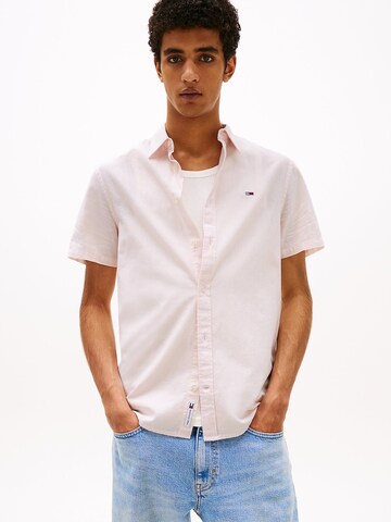 Tommy Jeans Regular fit Overhemd in Roze: voorkant