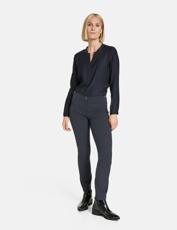 GERRY WEBER Skinny Kalhoty – modrá