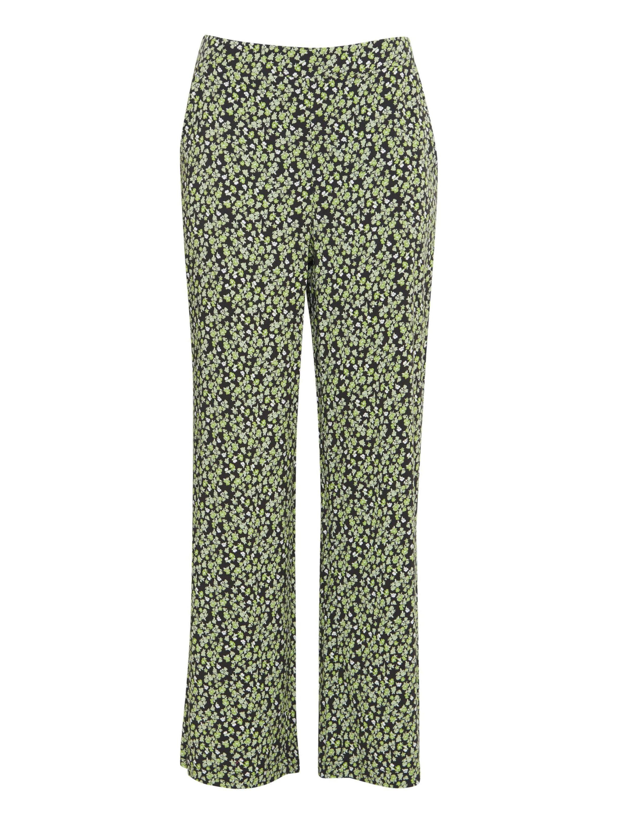 Pantalon 'Aya' ICHI en vert : devant