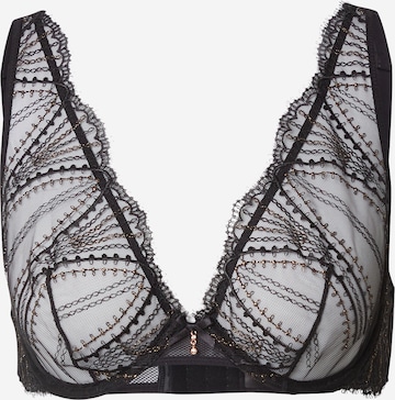 LingaDore Triangle Bra in Black: front