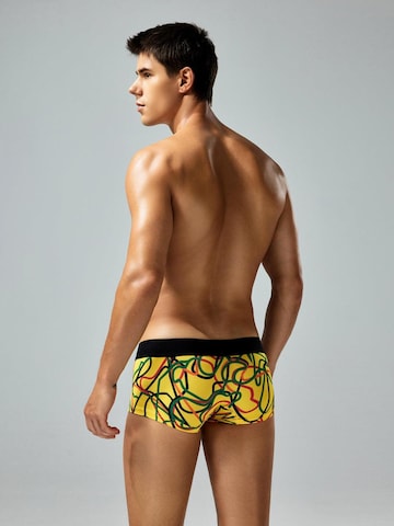 SEOBEAN Boxer shorts 'Messy Lines' in Yellow