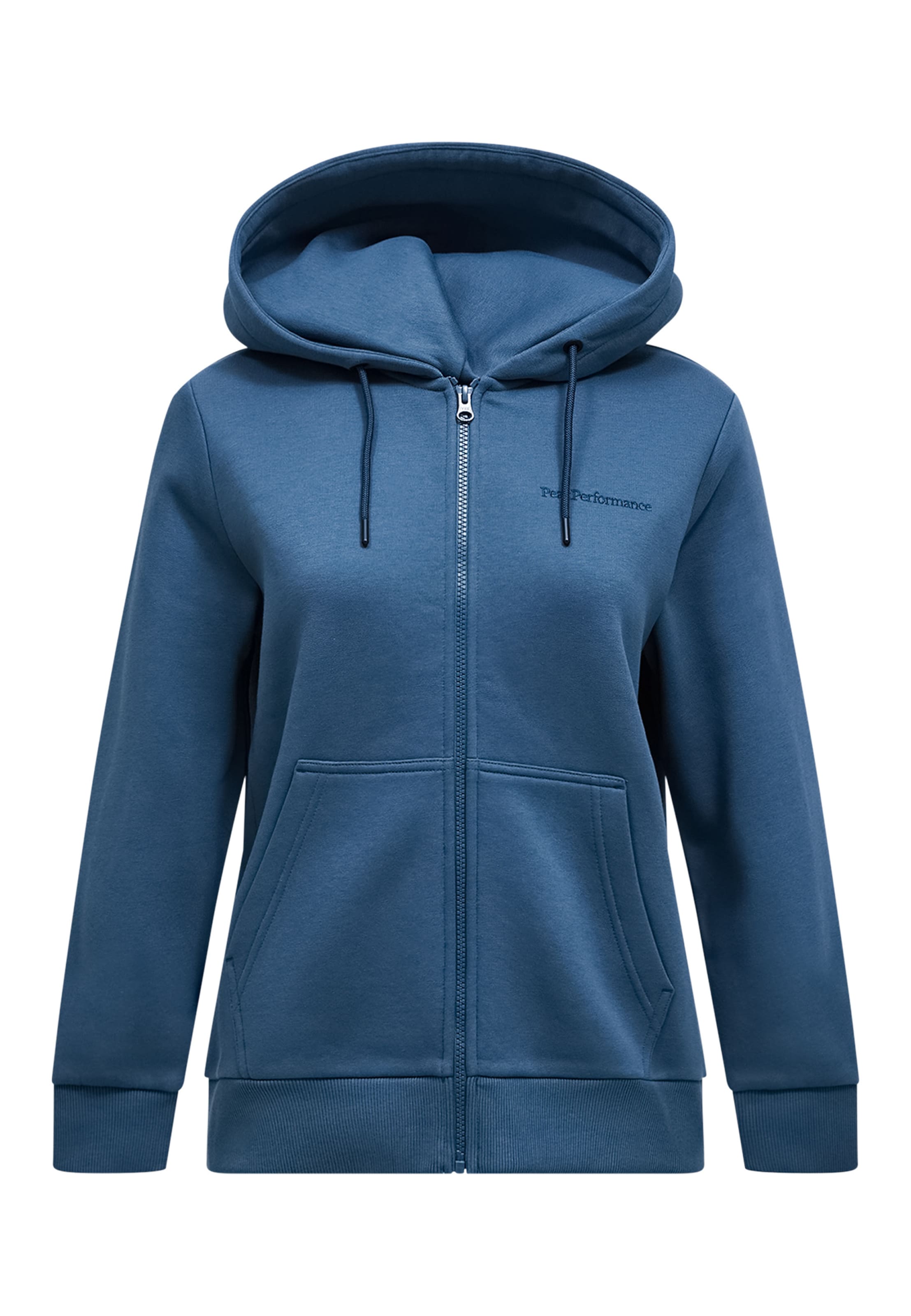 PEAK PERFORMANCE Kapuzensweatshirt in Blau: Vorderseite