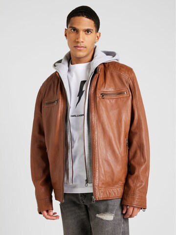 Gipsy Comfort Line Between-Season Jacket 'Cain' in Brown: front