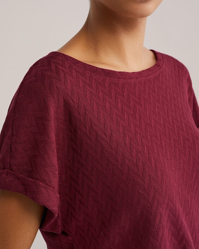 WE Fashion Μπλουζάκι σε βουργουνδί, Άποψη προϊόντος