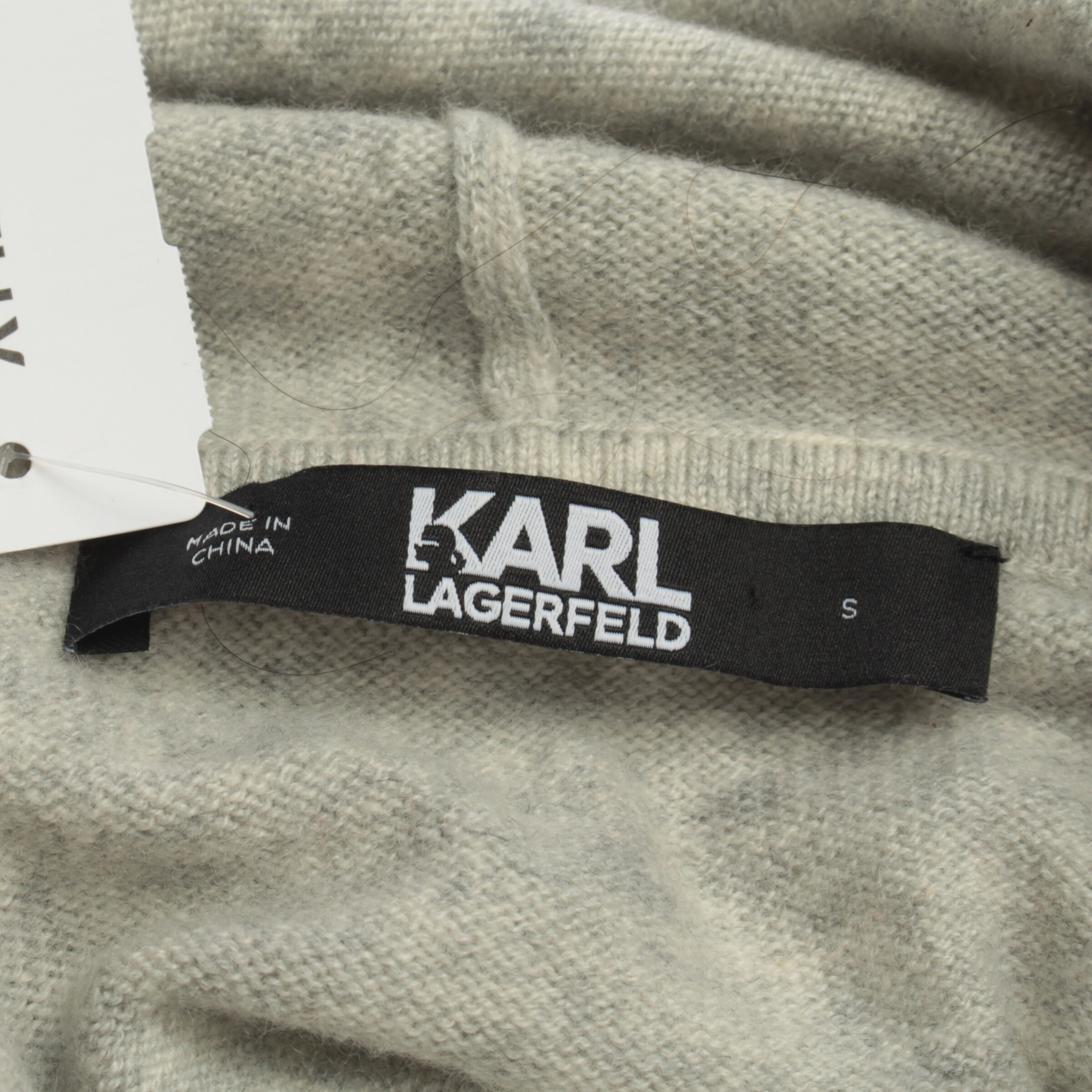 Karl Lagerfeld Pullover / Strickjacke S in Grau