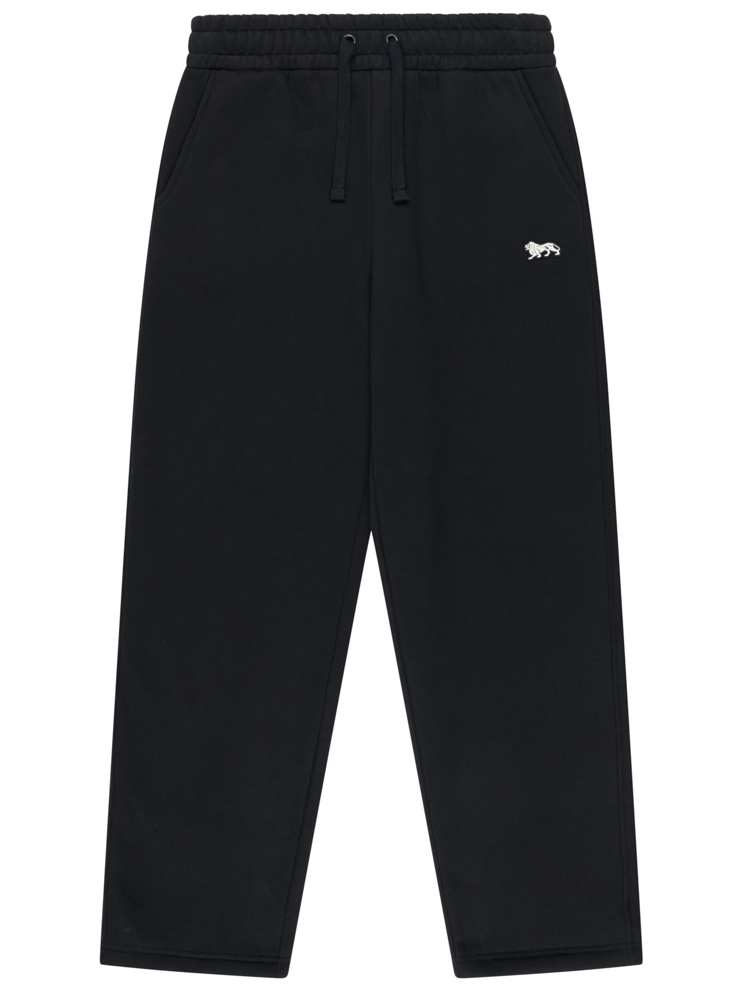 Regular Pantaloni 'Elmstead' de la LONSDALE pe negru: față