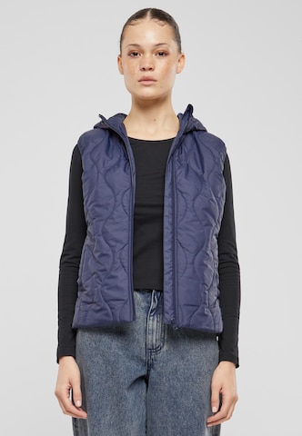 Urban Classics Bodywarmer in Blauw: voorkant