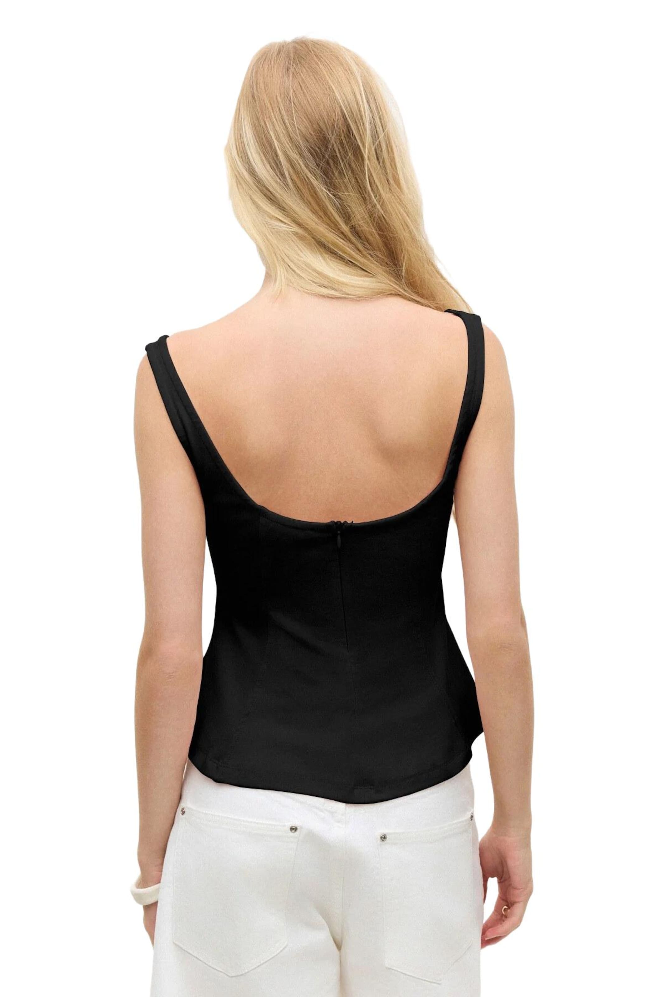 No Matter What Top in Zwart