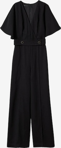 MANGO Jumpsuit 'Flower' in Schwarz: predná strana