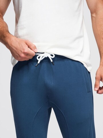Ombre Tapered Trousers in Blue