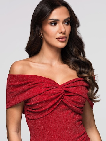 Ombre Abendkleid‌‌‌‌‌‌‌‌‌ in Rot