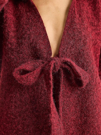 Bianco Lucci Strickjacke in burgunder, Produktansicht