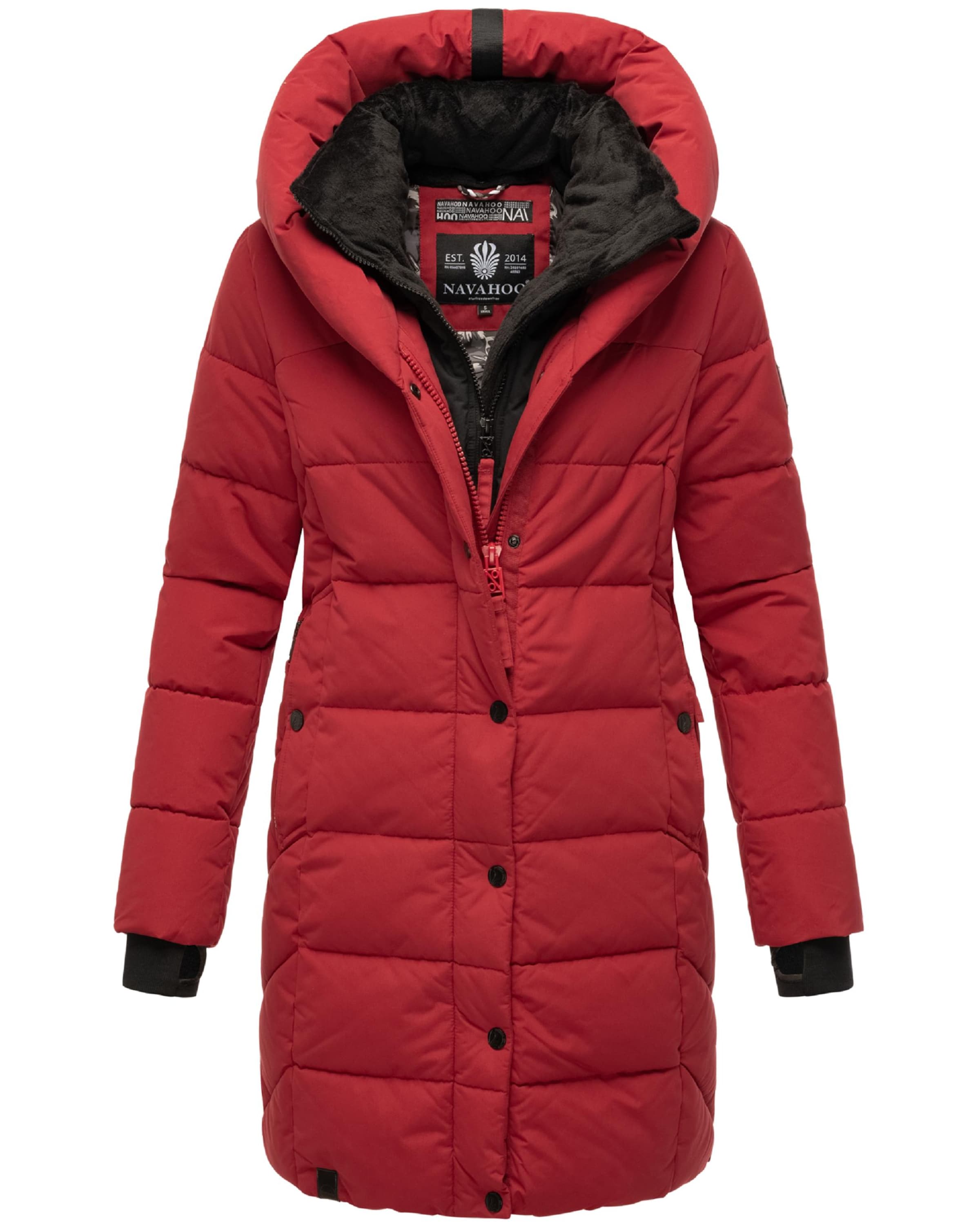 NAVAHOO Zimný kabát 'Knutschilein' - Červená