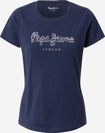 Pepe Jeans Majica 'BEATRICE' | modra barva: sprednja stran