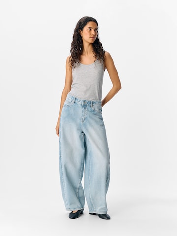 OBJECT Baggy Jeans 'OBJMOJI ELSA' in Blauw