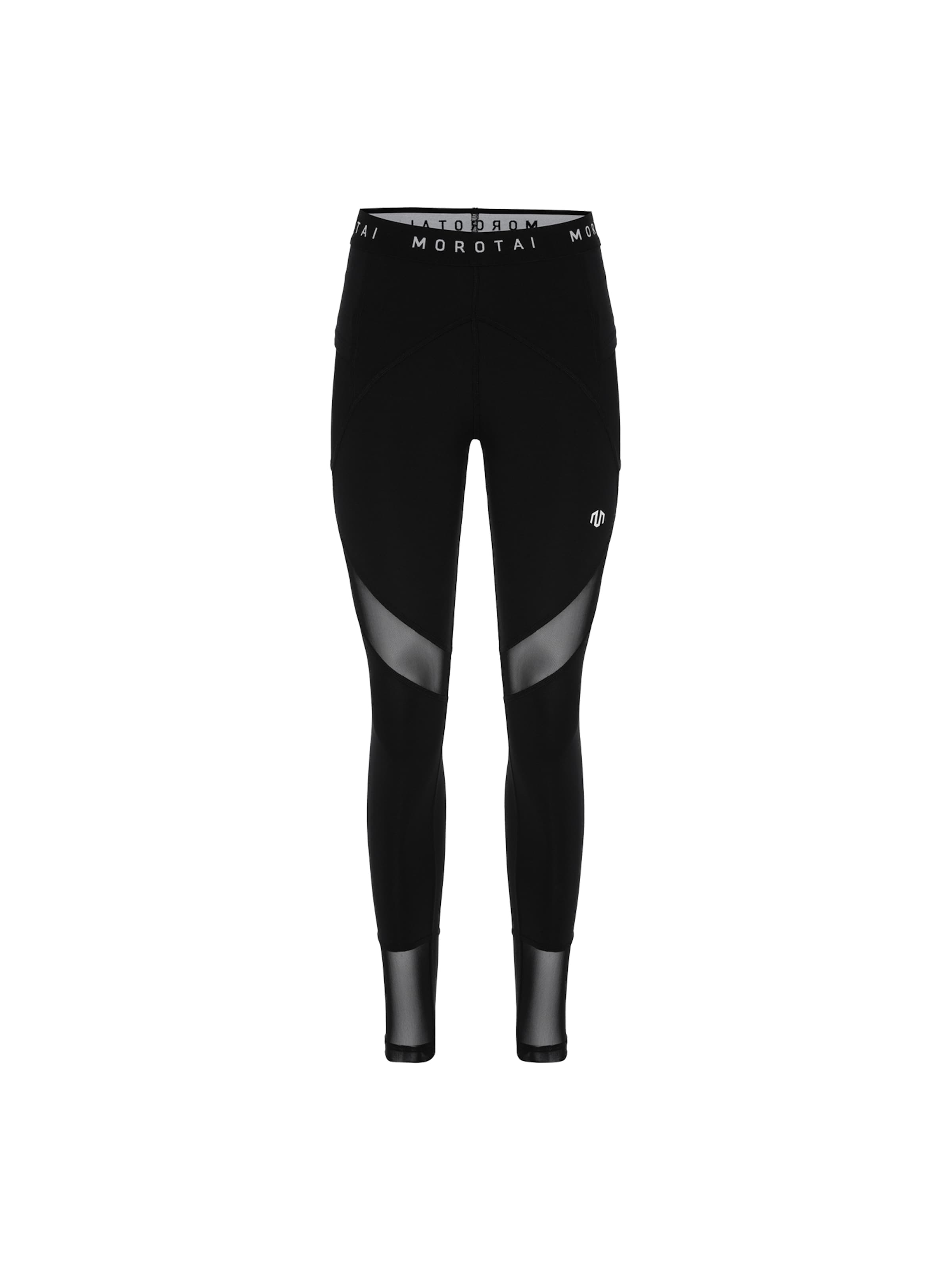 MOROTAI Skinny Sporthose in Schwarz: Vorderseite