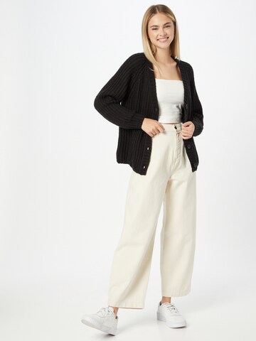 ABOUT YOU Knit cardigan 'Lina' in Black
