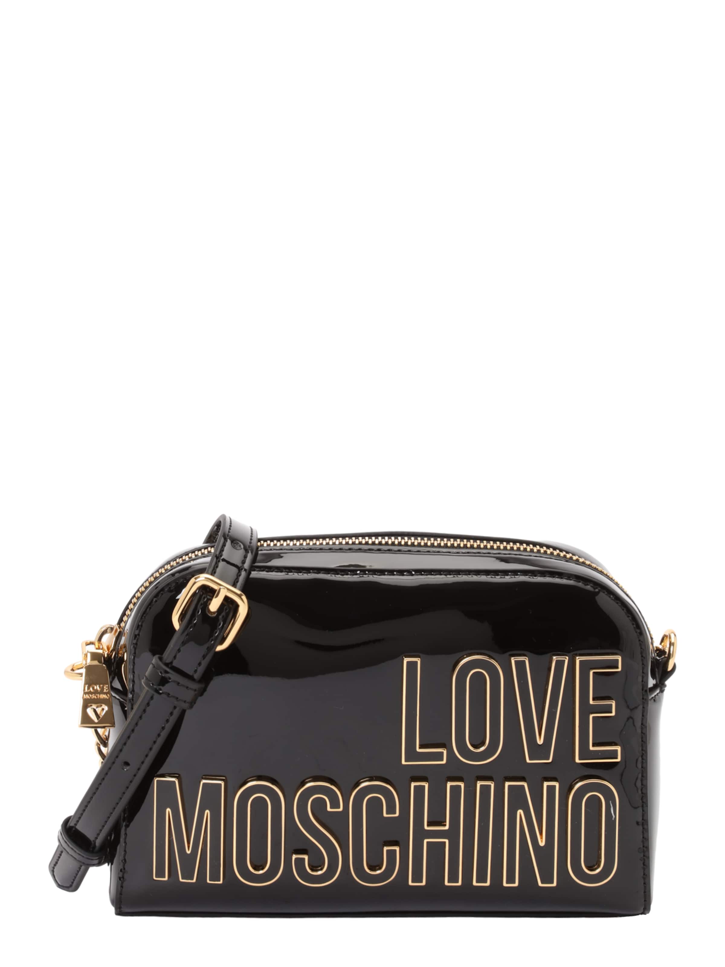 Geantă de umăr de la Love Moschino pe negru: față