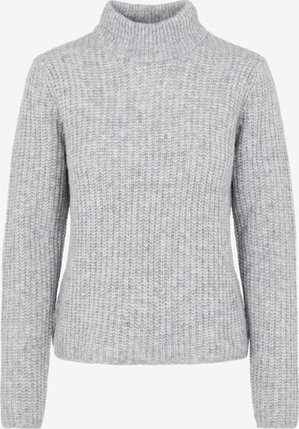 PIECES Пуловер в сиво: отпред