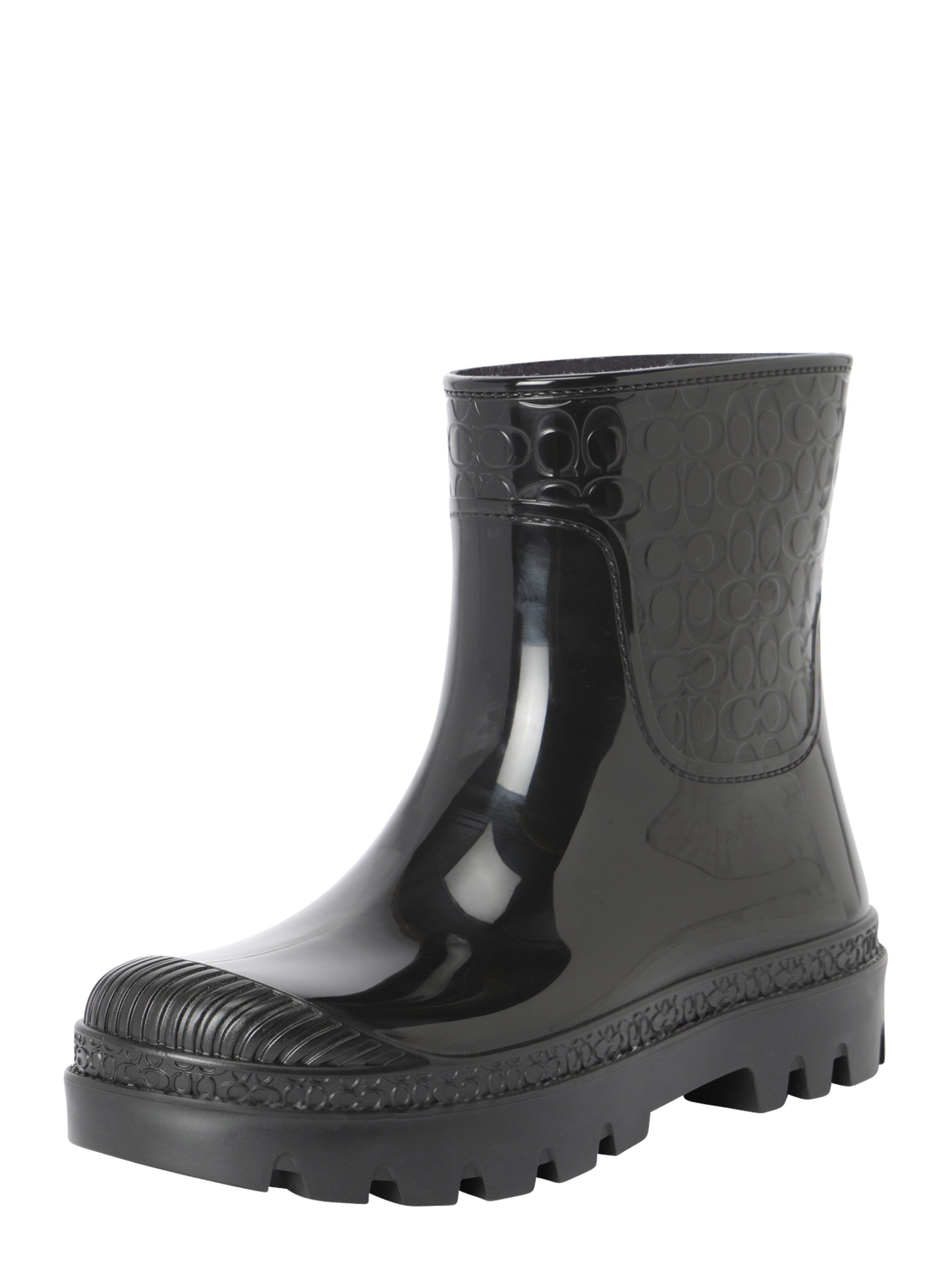 Rain Boots Coach Women's Ankle Boots Black Coach Rain Boots