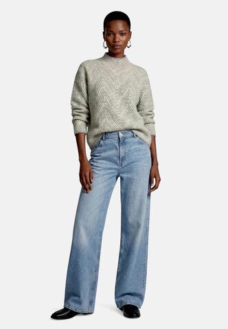 zero Strickpullover mit Muster in Beige