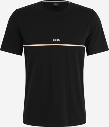 BOSS T-Shirt 'Unique' in Schwarz: predná strana