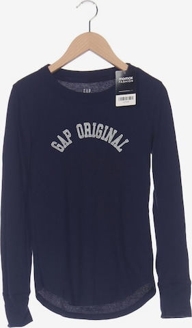GAP Langarmshirt XS in Blau: Vorderseite