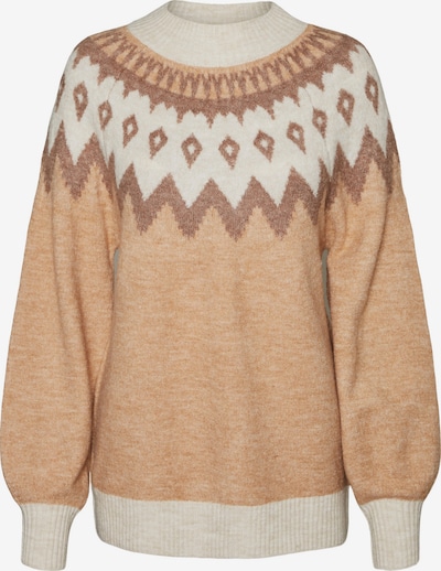 VERO MODA Sweter w kolorze beżowy / brązowy / białym, Podgląd produktu