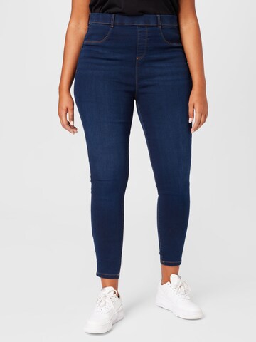 Dorothy Perkins Curve Skinny Jeggings 'Eden' in Blauw: voorkant