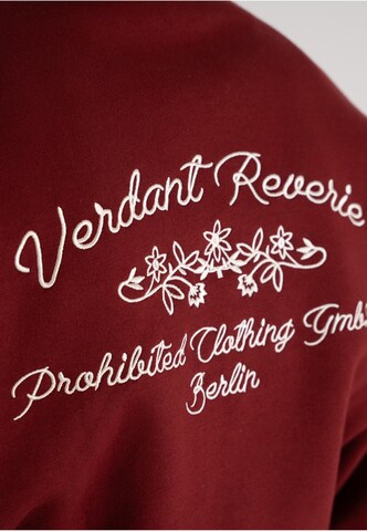 Prohibited Majica 'Verdant Reverie' | rdeča barva
