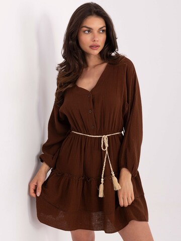 Madnezz House Kleid 'A5079.27' in Braun: Vorderseite