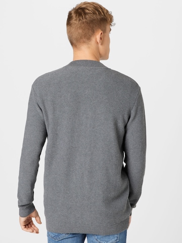 KnowledgeCotton Apparel Knit Cardigan 'FORREST' in Grey